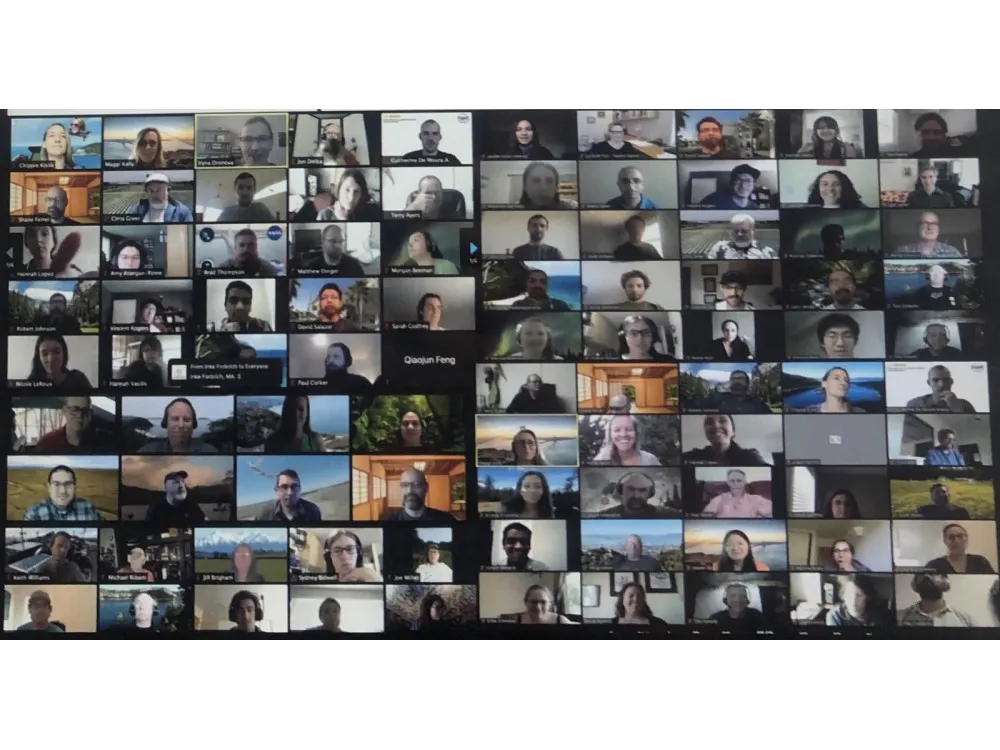 DroneCamp 2020 participants Zoom screenshot