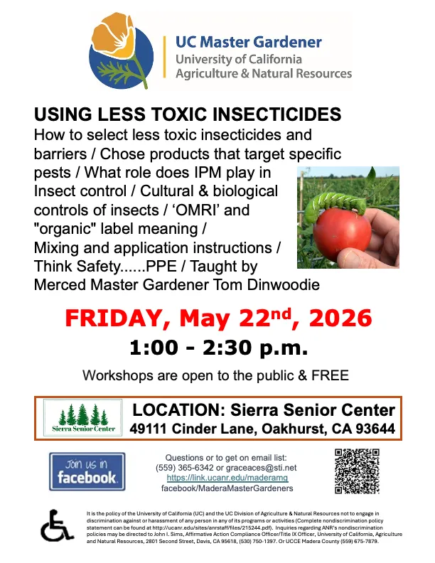 Less Toxic Insecticides May 22 Foothills 