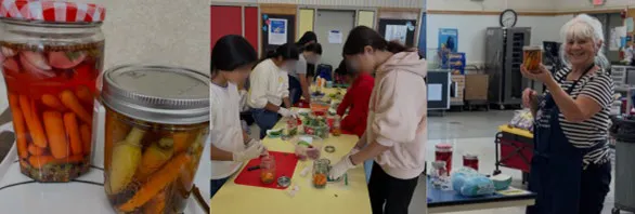 Master Food Preserver Volunteer: Hapgood Elementary students and Lompoc Library families prepared quick pickles using colorful vegetables