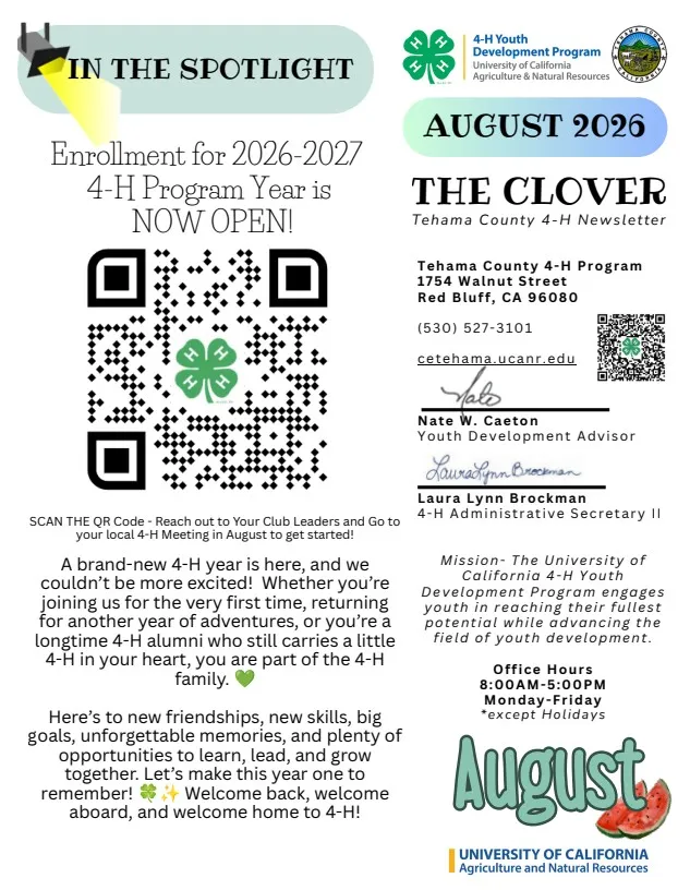 August 26 Clover