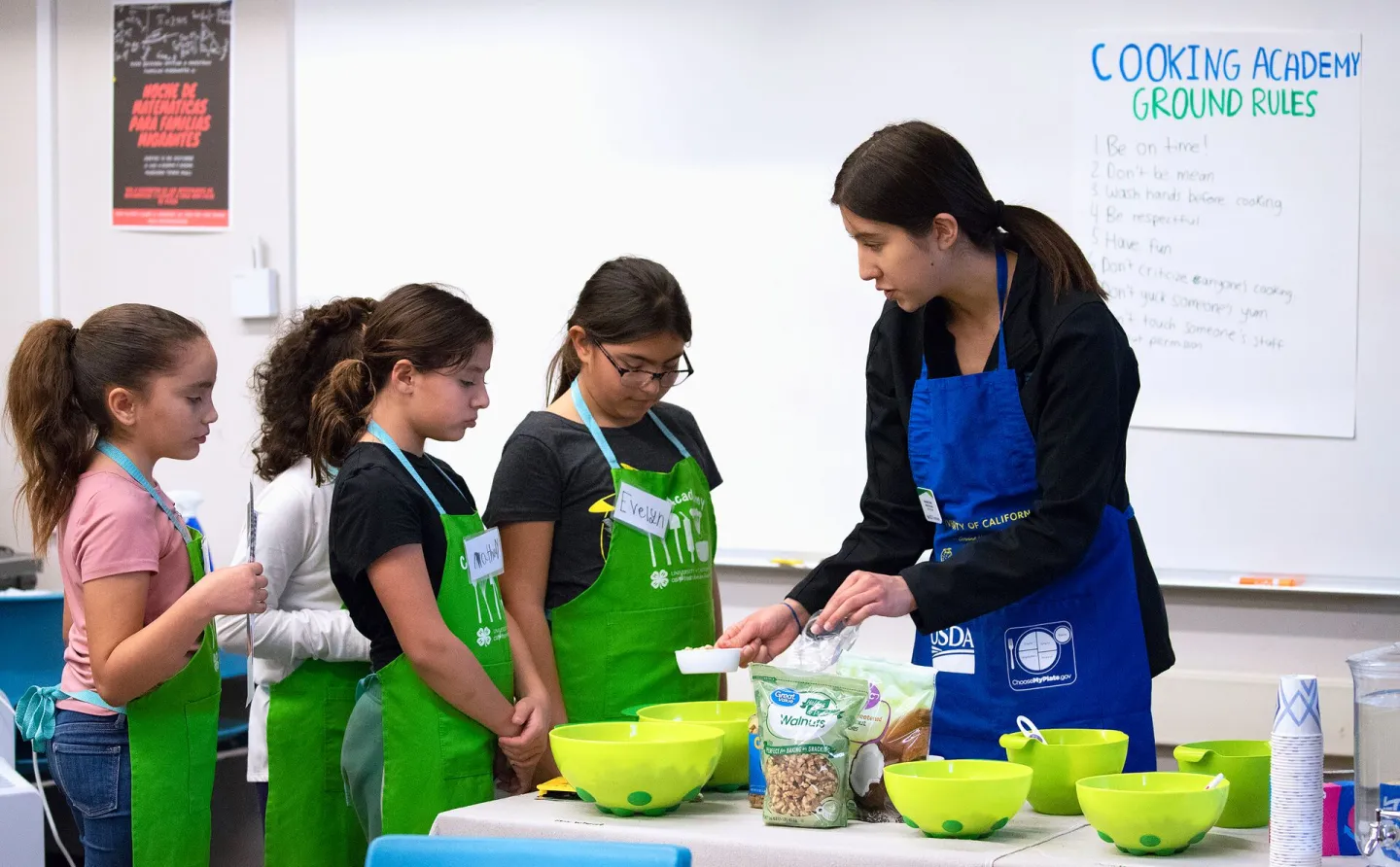 Children being tutored