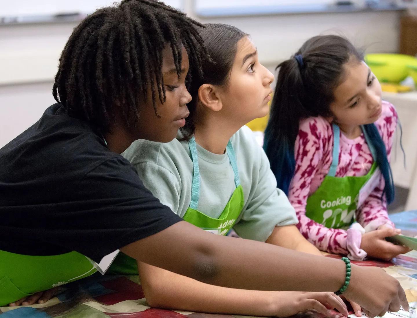 Children in cooking class
