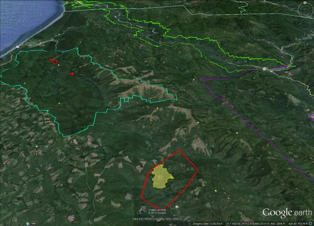 Link to maps of Redwood Valley SOD infestation