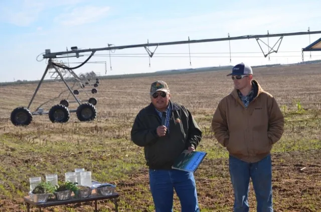 Darrel and Trevor Cordova at the November 24 field day.