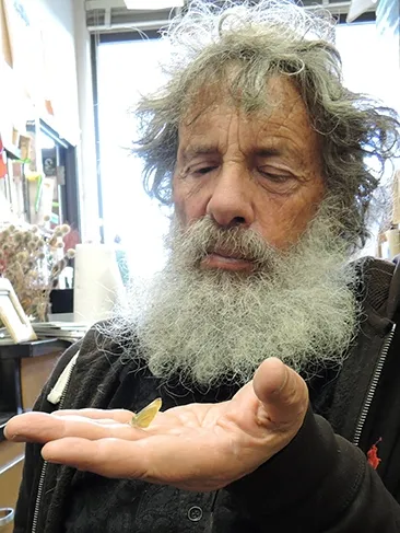 Art Shapiro, distinguished professor of evolution and ecology at UC Davis, with the winning 