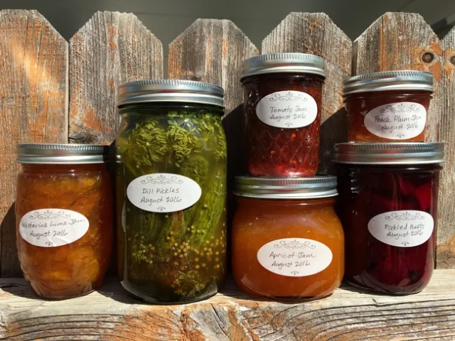 An example of hand-labeled products with date and product-type. Photo credit: Missy Gable