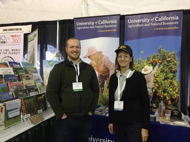Tyler Ash and Rachael Long enlightened EcoFarm attendees on UC ANR research and outreach.