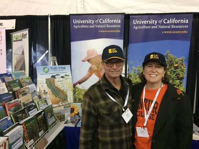 IPM advisor Kris Tollerup stopped by the booth.