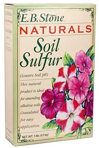 Soil sulfur lowers soil pH*