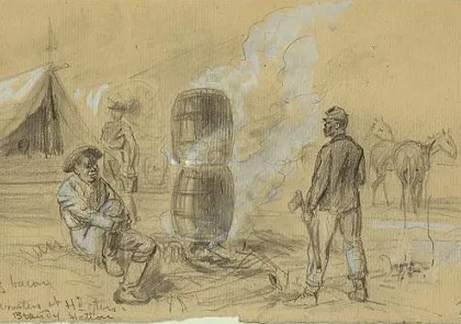 Smoking bacon: http://www.loc.gov/pictures/resource/ppmsca.20732/