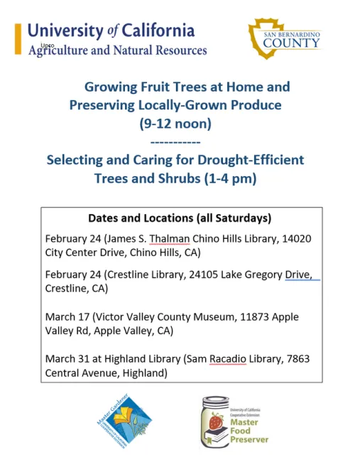 Fruit Trees - Chino Hills-Crestline