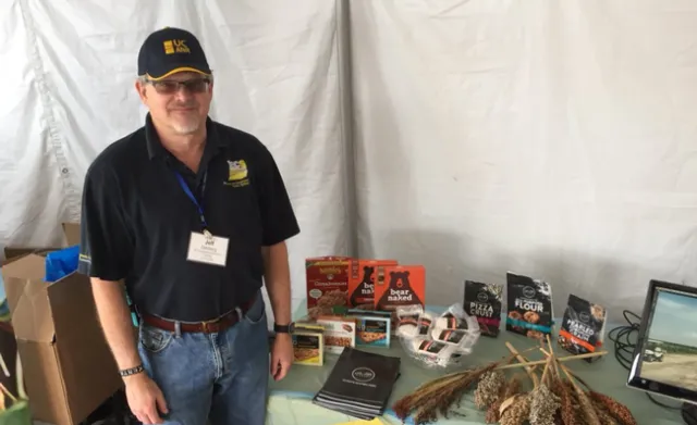 Jeff Dahlberg, Kearney Ag Research and Extension Center director, discussed his research on sorghum. The drought-tolerant crop can be used in food, feed and bioenergy products.