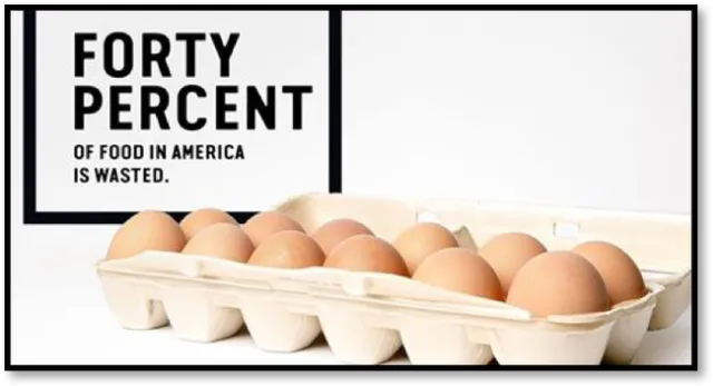 40percent of food wasted eggs