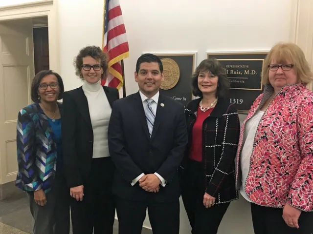 From left, Dillard, Uhrich, Raul Ruiz, Peltier and Powers.