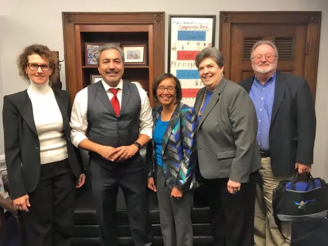 From left, Uhrich, Ami Bera, Dillard, Humiston and Gilless.