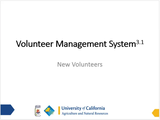 Volunteer Management System PowerPoint slide with subheading