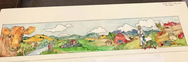 A rendering of the full mural. Some changes are expected.