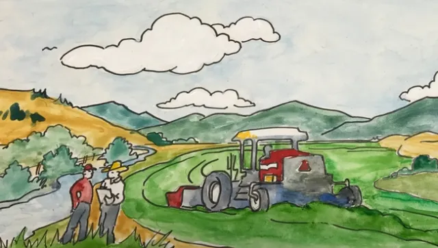 Mural honoring late UCCE advisor Steve Orloff