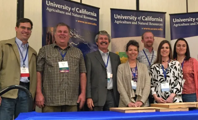 The Dairy Quality Assurance Environmental Stewardship Program Team won the Outstanding Team award. From left, David Lewis, Greer, Bell, Deanne Meyer, Jeffery Stackhouse, Betsy Karle and Jennifer Heguy.