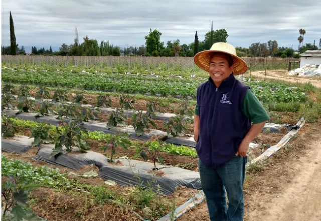 Michael shows me a diversified farm