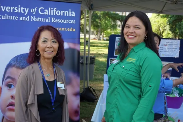 Linda Dean, left, and Vanessa Kenyon of Sacramento EFNEP.