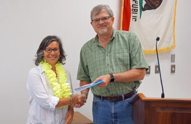 With 13 years of service, Becky Phene, staff research associate in the pomology laboratory