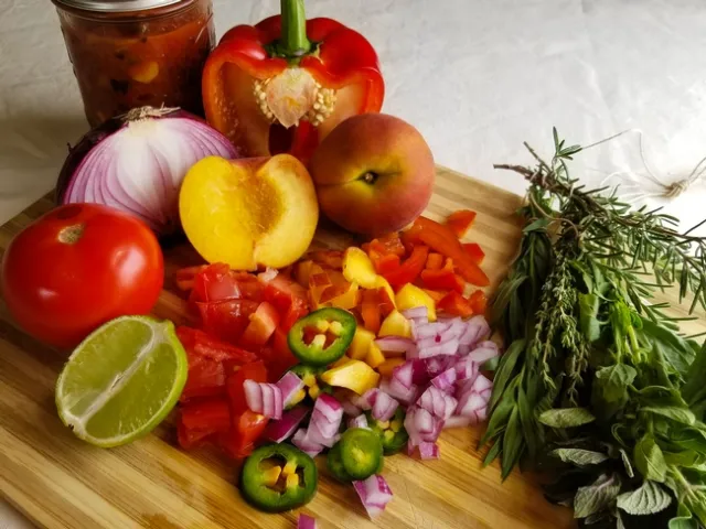 Peach salsa workshop