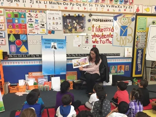 Teaching students about the importance of handwashing