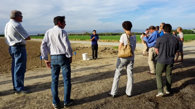 Technology demonstrations like this one at the UC Kearney Agricultural Research and Extension Center will be part of Open Farm Oct. 3, 2018.