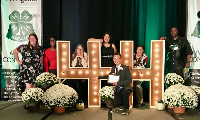 4-H staff from left, Dagmar Derrickson, Tamekia Wilkins, Marianne Bird, Claudia Diaz Carrasco, Charles Go, Lilliana Vega and Keith Nathaniel.