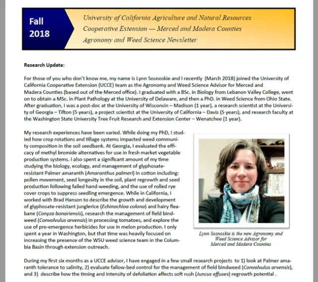 Fall 2018 News;etter