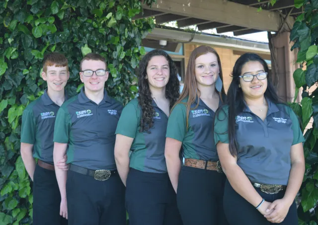 2017-2018 All Star-B.L.A.S.T. Team Photo: Carson Karle, Jakob Munguia, Sarah Mendonca, Kenzie Eddy, Viviana Olmos