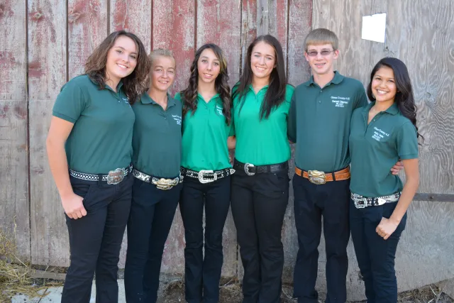 2014-2015 All Star-B.L.A.S.T. Team Photo: Shelby Weinrich, Tessa Flournoy, Kaylee Jackson, Gina Amaro, Garrett Otterson, Kathy Valle