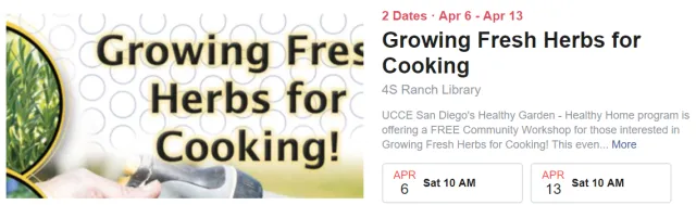 Growing Herbs workshops