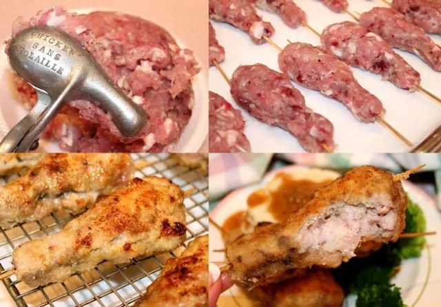 city chicken mock chicken mold -3abcd