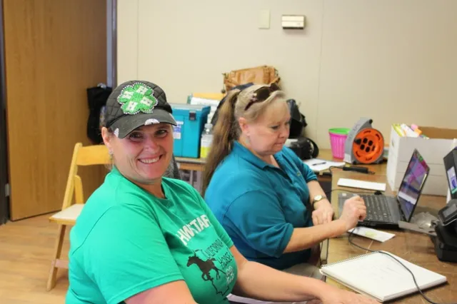 Horse Classic volunteers at work during the event.