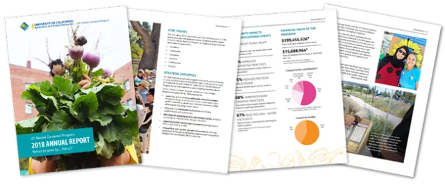 2018 Annual Report for the UC Master Gardener Program - header image