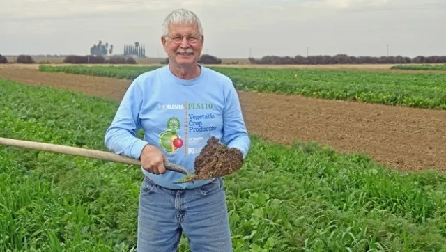 UCCE cropping systems specialist Jeff Mitchell is working on building soil in the San Joaquin Valley.