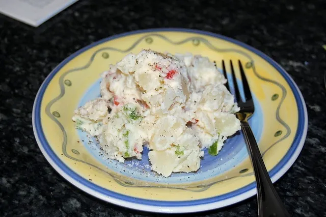 Don't let potato salad sit out for more than two hours; no more than one hour if the temperature is 90 degrees or warmer.
