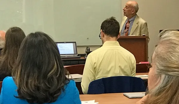 Jean Fried of UC Irvine presenting the rationale and the expected outcome of the workshop. Photo by Mimi Cruz.