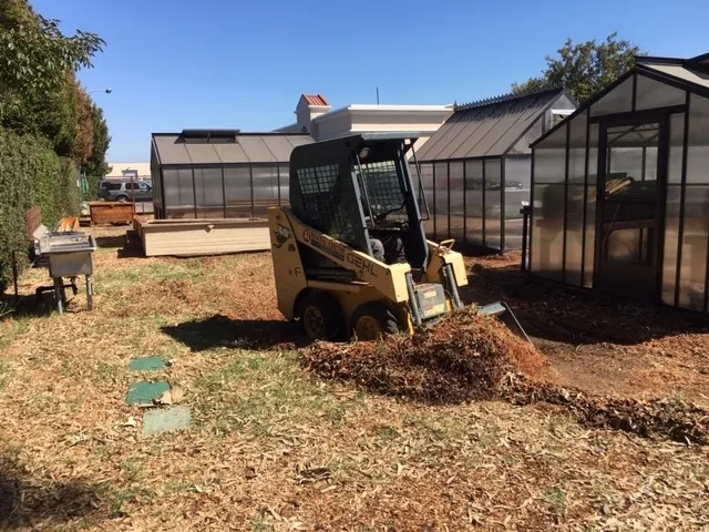 Scraping Mulch and BG