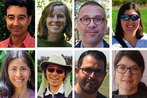 Top row, left to right, Kamyar Aram, Marisa Coyne, Amer Fayad and Joy Hollingsworth. Bottom row, left to right, Susana Matias, Joji Muramoto, Mohamed Nouri and Kosana Suvocarev.