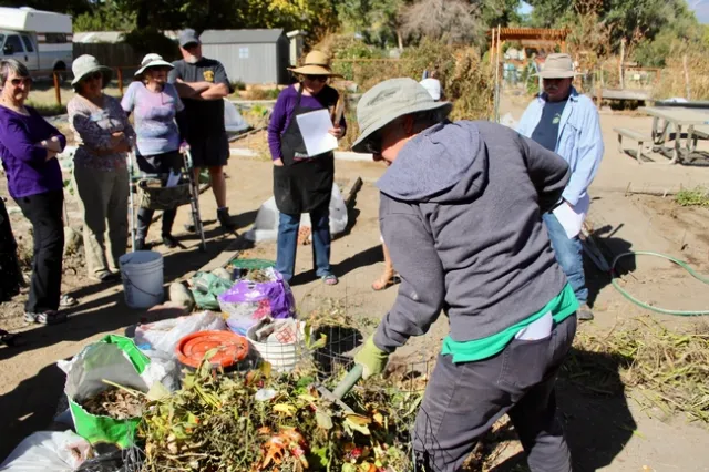 Preparing the contents of the pile.