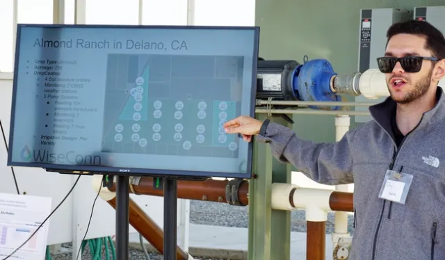 Darryl Hadlich of WiseConn shares his company's irrigation automation software.