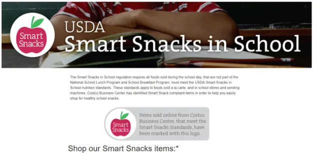 Photo of an online smart snacks store