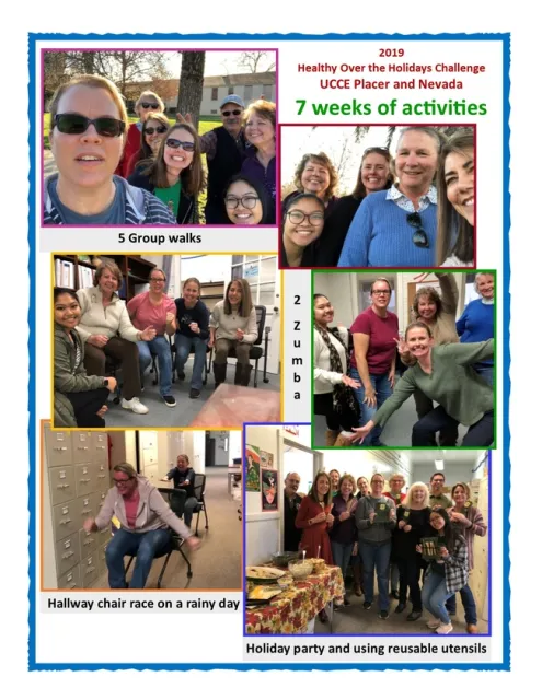 UCCE Placer-Nevada Healthy Over the Holidays Challenge 2019 by Annette Cosgrove.