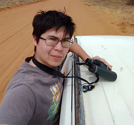 Andrew Young, a UC Davis postdoctoral researcher at the California Department of Food and Agriculture (Photo by Andrew Young)