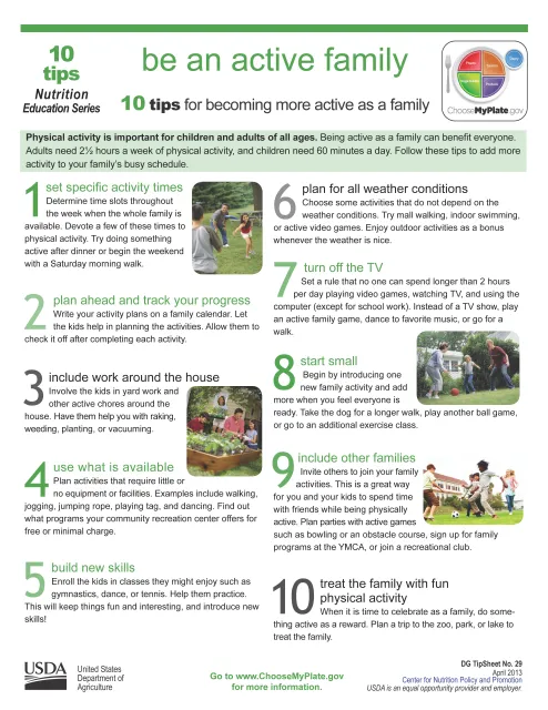 DGTipsheet29BeAnActiveFamily