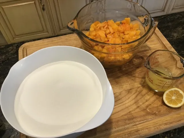 Ingredients ready to be added