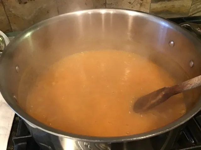 Jam Pectin lemonjuice simmer